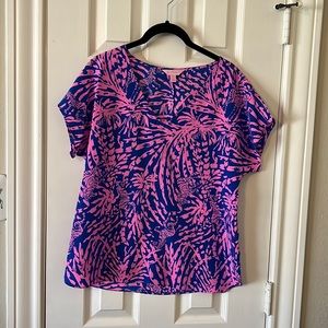 Lilly Pulitzer - Asher - Roll in Grass Silk top